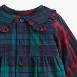 Magnetic Me | PLAID FLANNEL RED MULTI BABY GIRLS ROMPER