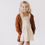 Muslin Puffed Sleeve Mommy & Me Dress - Child