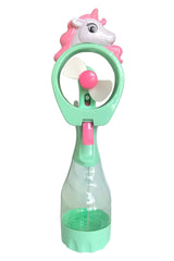 Unicorn Pony Water Spray Misting Electric Fan