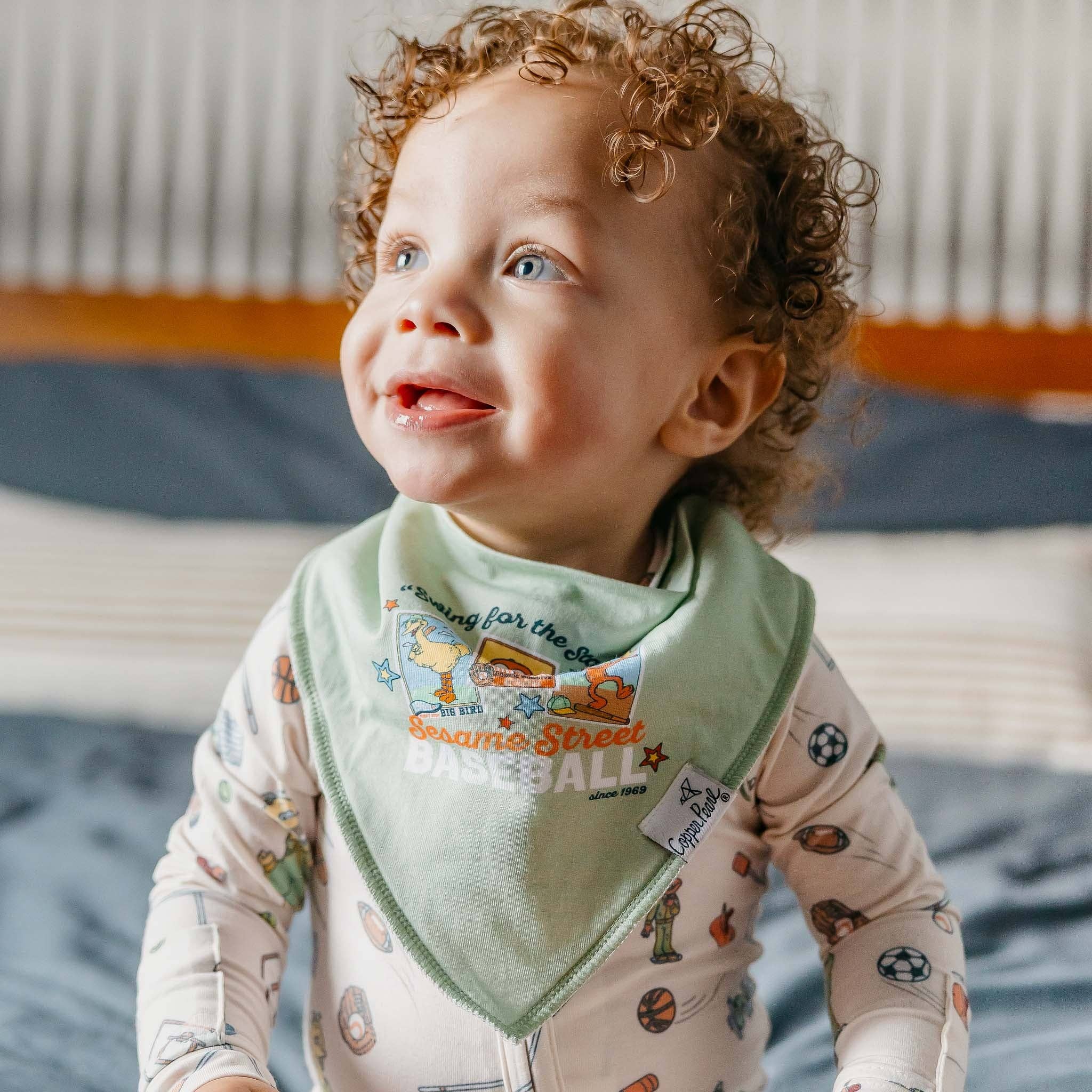4 Pack Baby Bandana Bibs - Sesame Street Varsity Friends