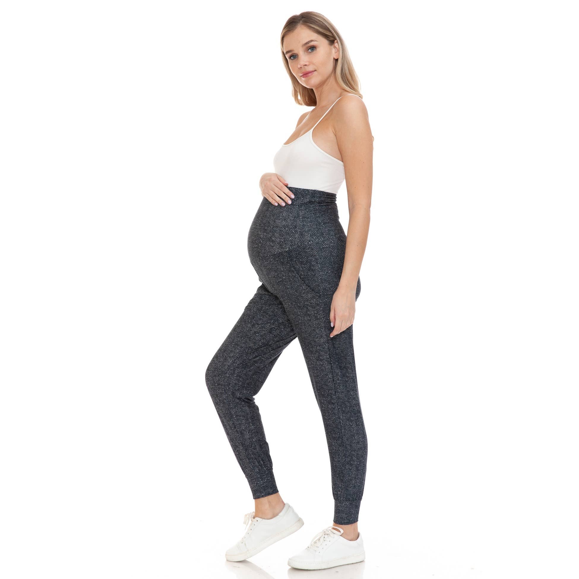 Buttery Soft Maternity Comfort Print Joggers