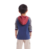 Kids Hooded Colorblocked Jersey Tee