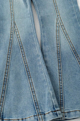Bootcut Denim Pants w/ Adjustable Waistband