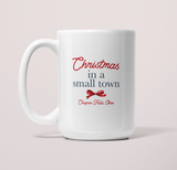 Christmas in a Small Town Custom Christmas Coffee Mug