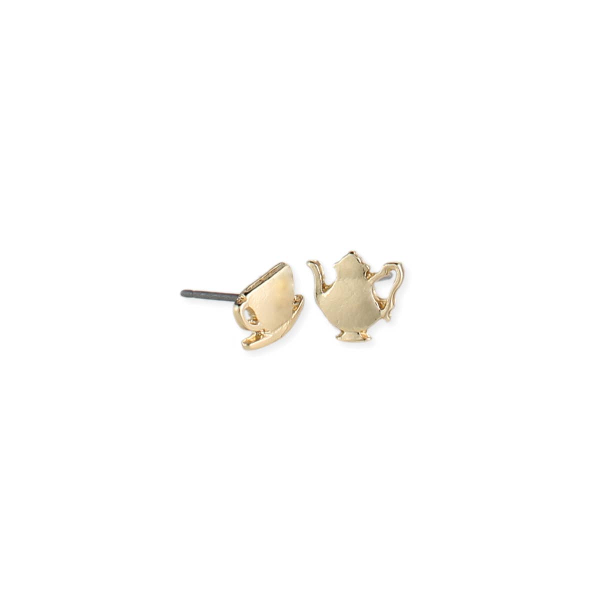 Book Lovers Gold Tea Set Post Earrings