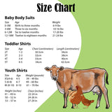 "Life is better with cows" baby bodysuit