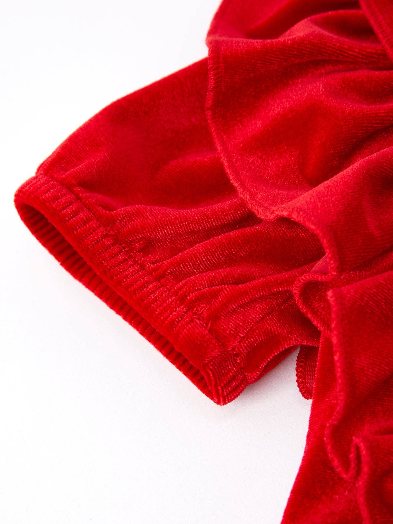 Rylee Faith Designs - Christmas Red Velvet Girls Dress