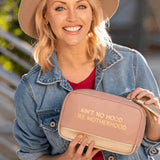 Motherhood Faux Leather Cosmetic Bag