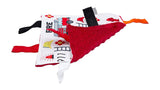 Firetruck Crinkle Tag Square 8x8 Teach at Home Toy