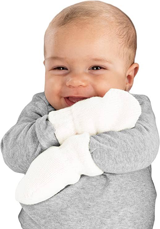 Baby Mitten - Ivory