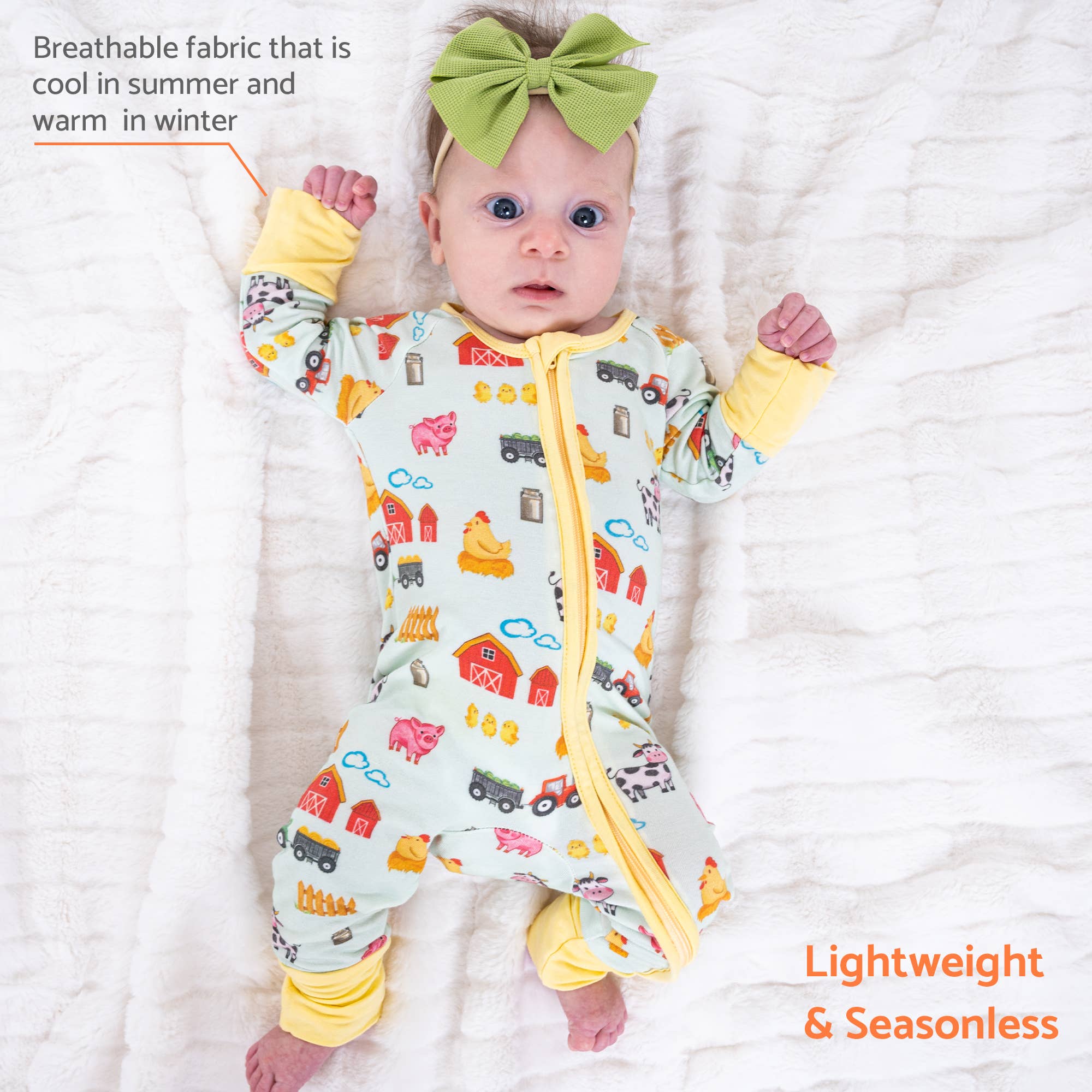 Little Barnyard Baby Bamboo Pajamas