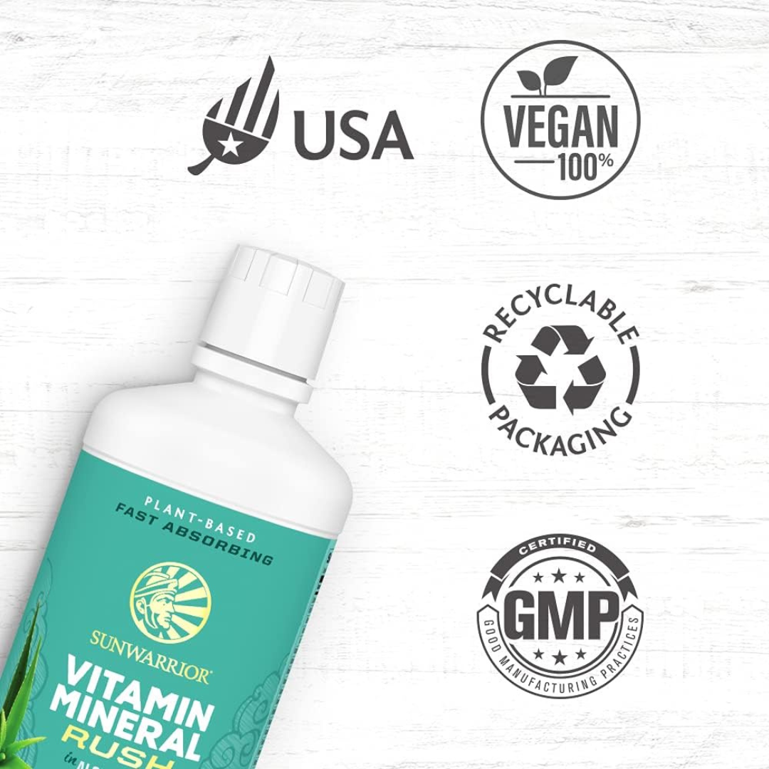 Sunwarrior - Liquid Vitamin Mineral Rush - Aloe Vera Juice