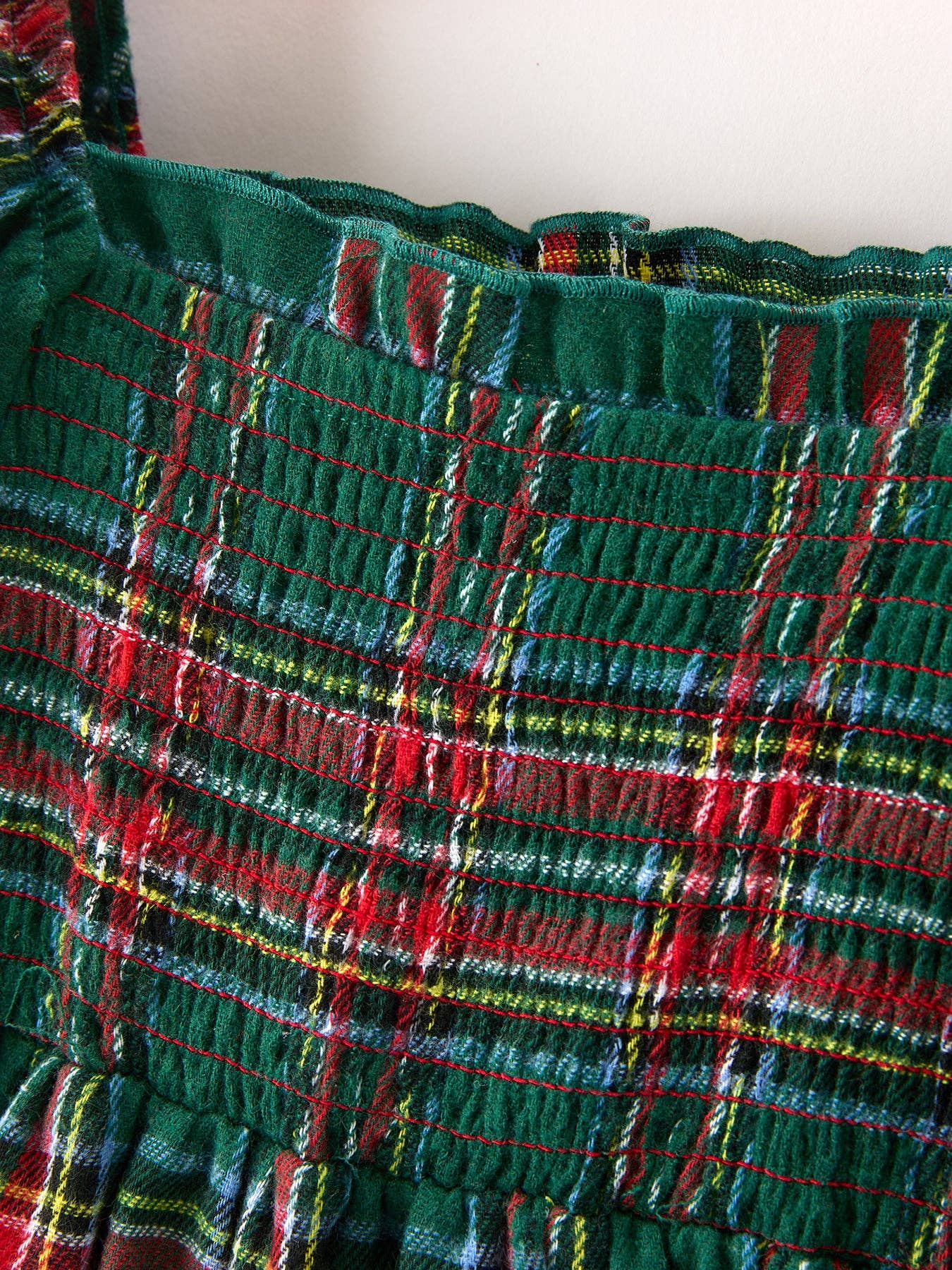 Christmas Green Plaid Dress
