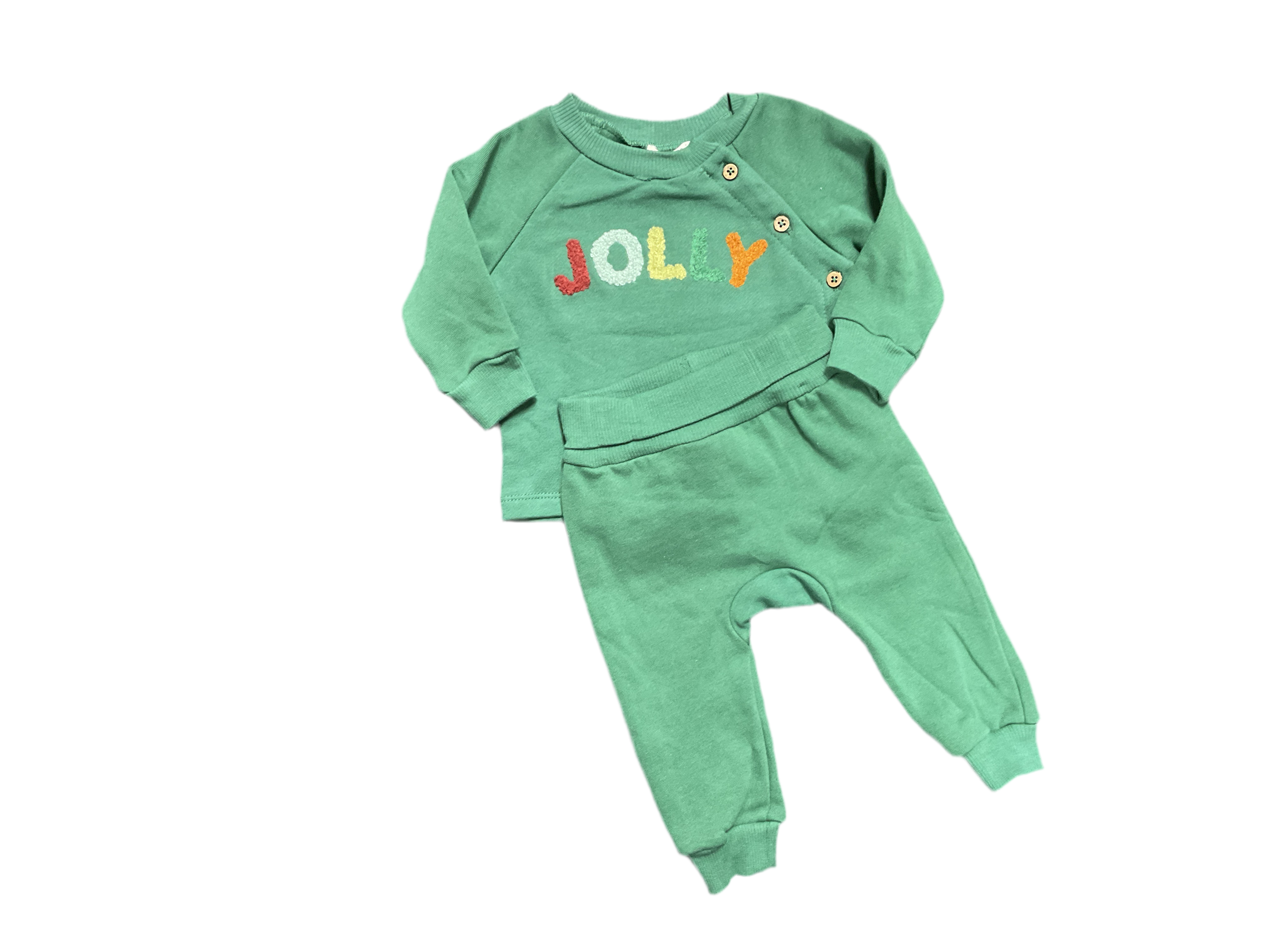 Rabbit + Bear Organics- Jolly Green Sweater Outfit