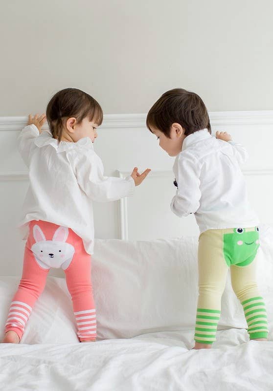 Vaenait Baby - Baby Leggings - Pink Bunny
