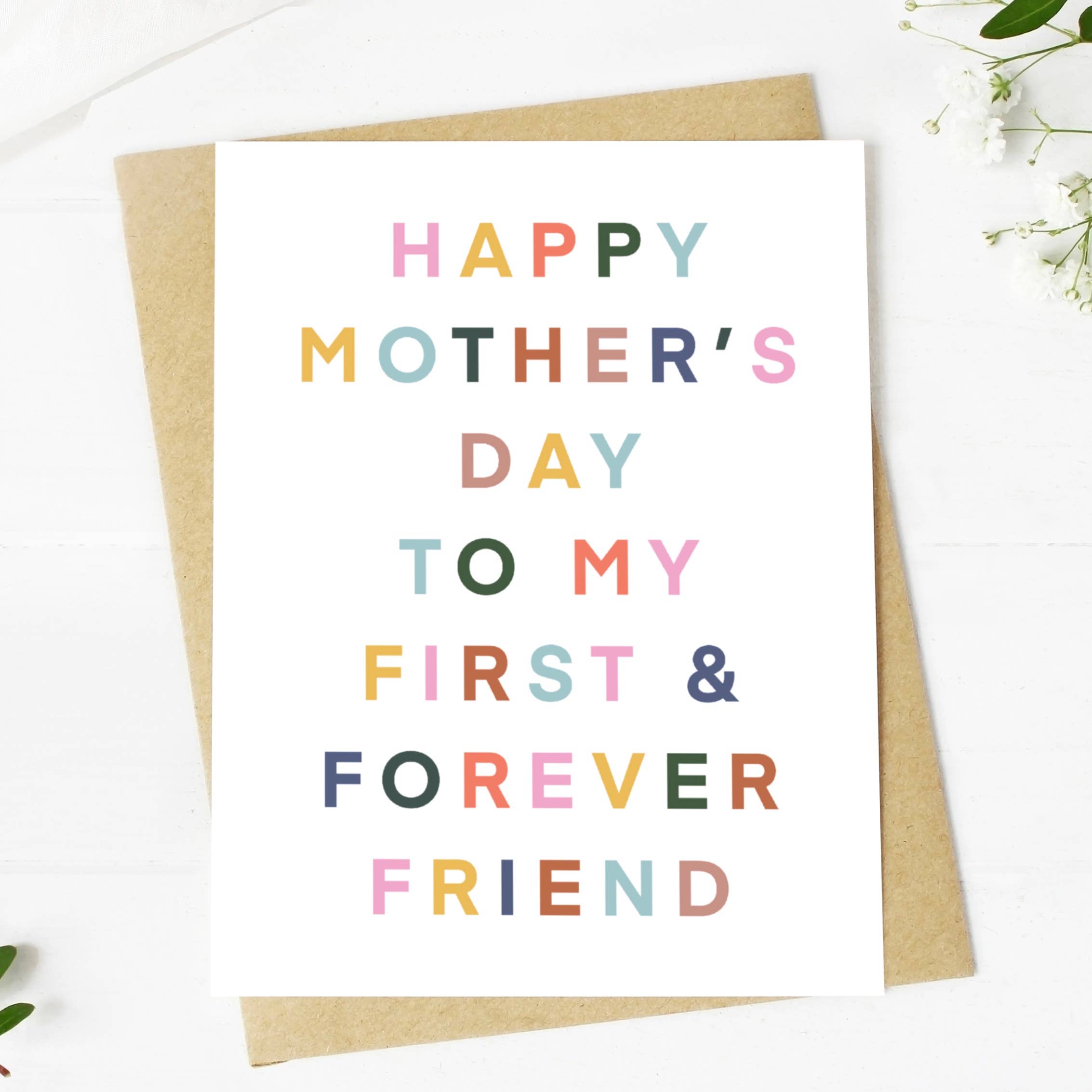 Happy Mother's Day To My Forever Friend" Mother's Day Card