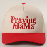 Praying MaMa Embroidery Two-Tone Trucker Hat