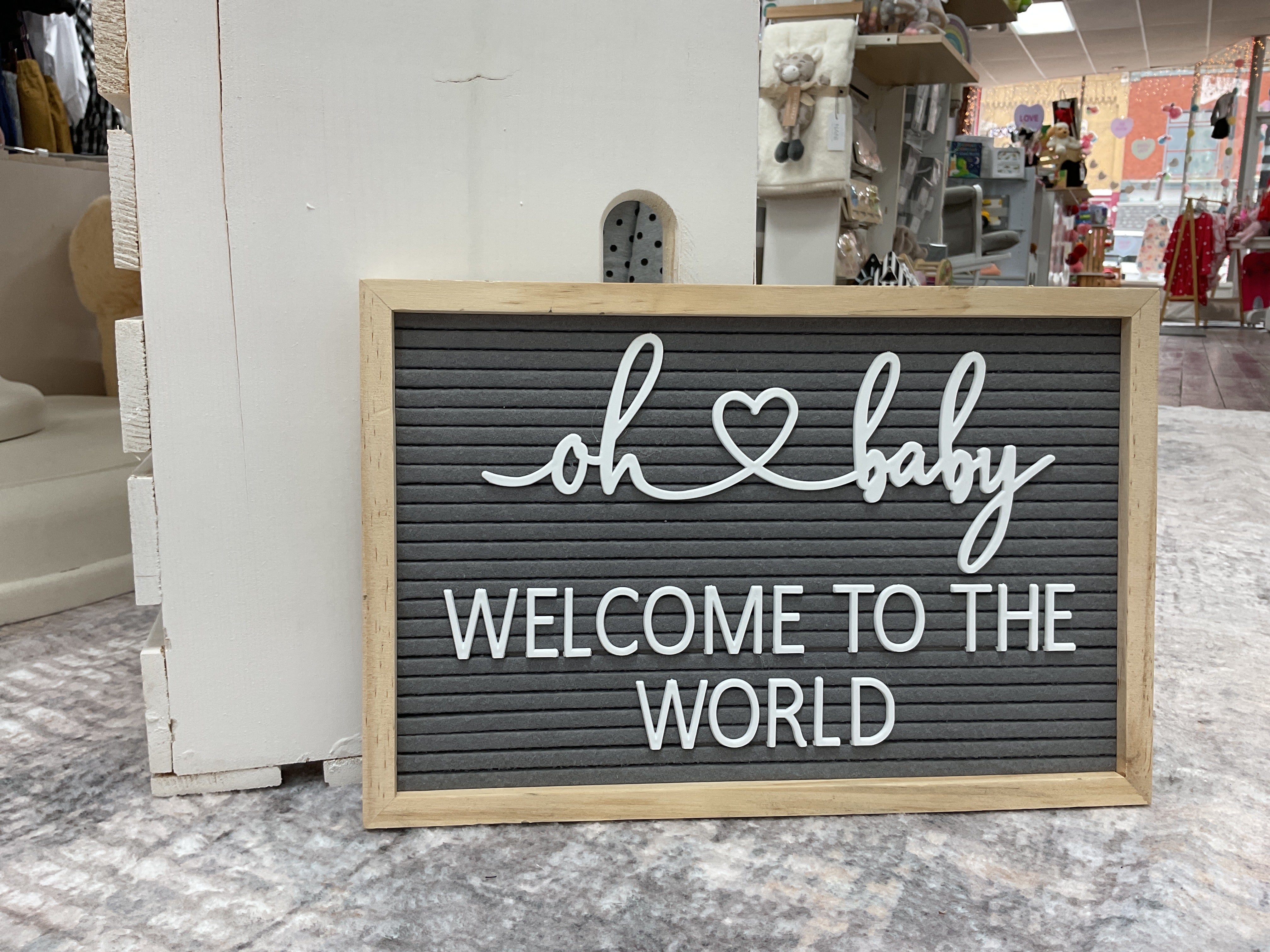 NURSERY SIGN | Oh Baby Welcome To The World