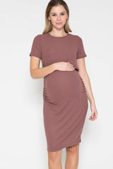 Maternity Ribbed Dress
