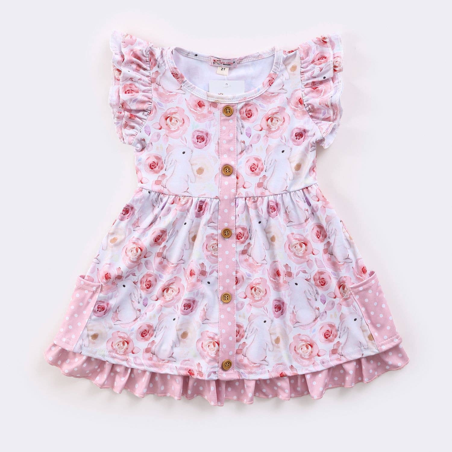 Bunny Blooms Girls Dress