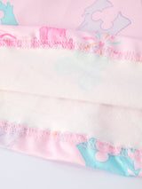 Spring Pink Theme Park Print Girls Twirl Dress