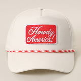 Howdy America Embroidered Patch Rope Trucker Hat