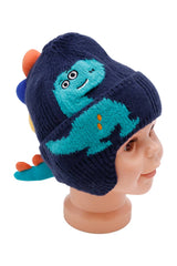 Kids Dinosaur Spike Knitted Ear Cover Beanie