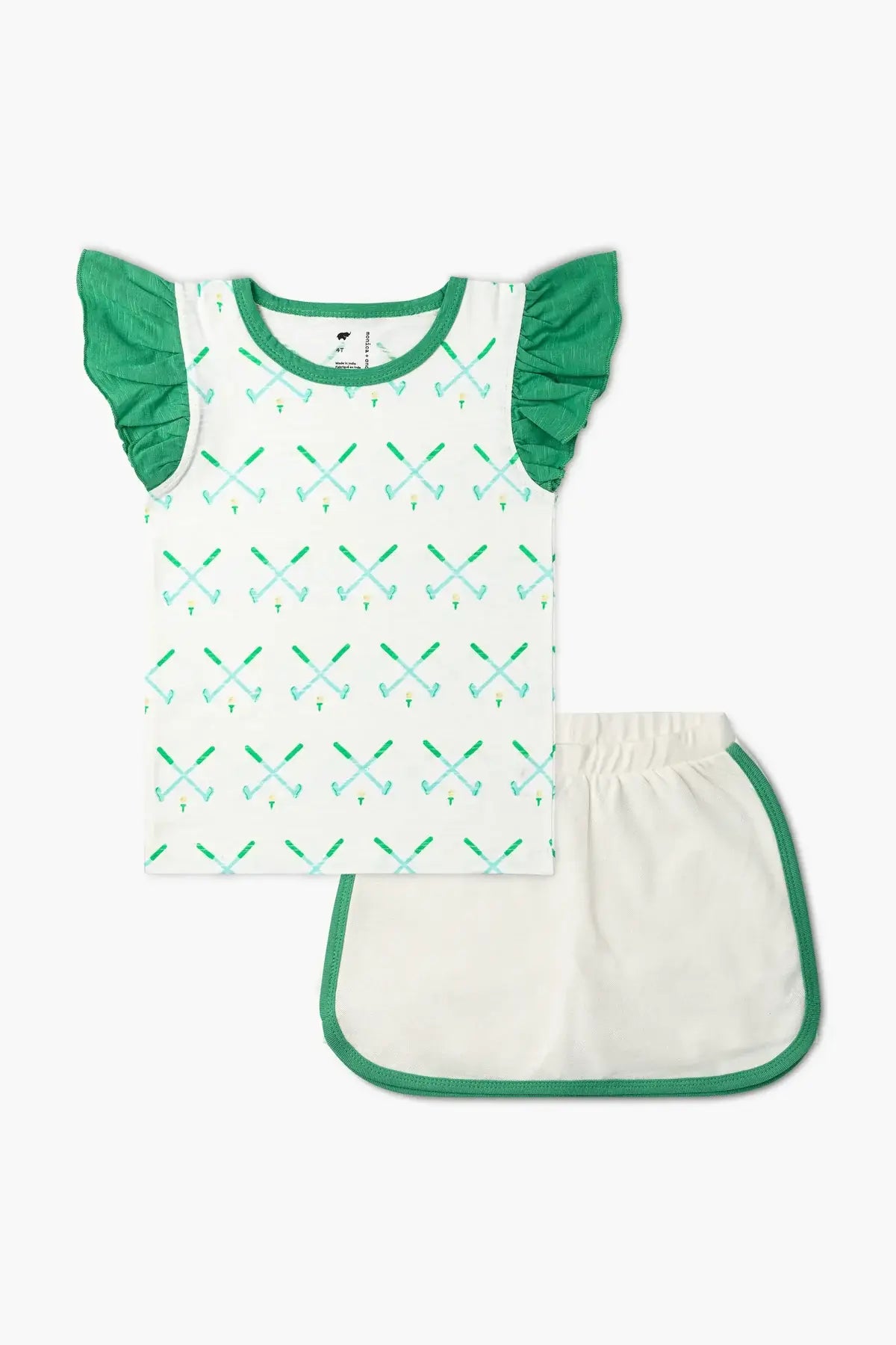 Sleeveless Ruffle Tee + Skort Set_Golf Day