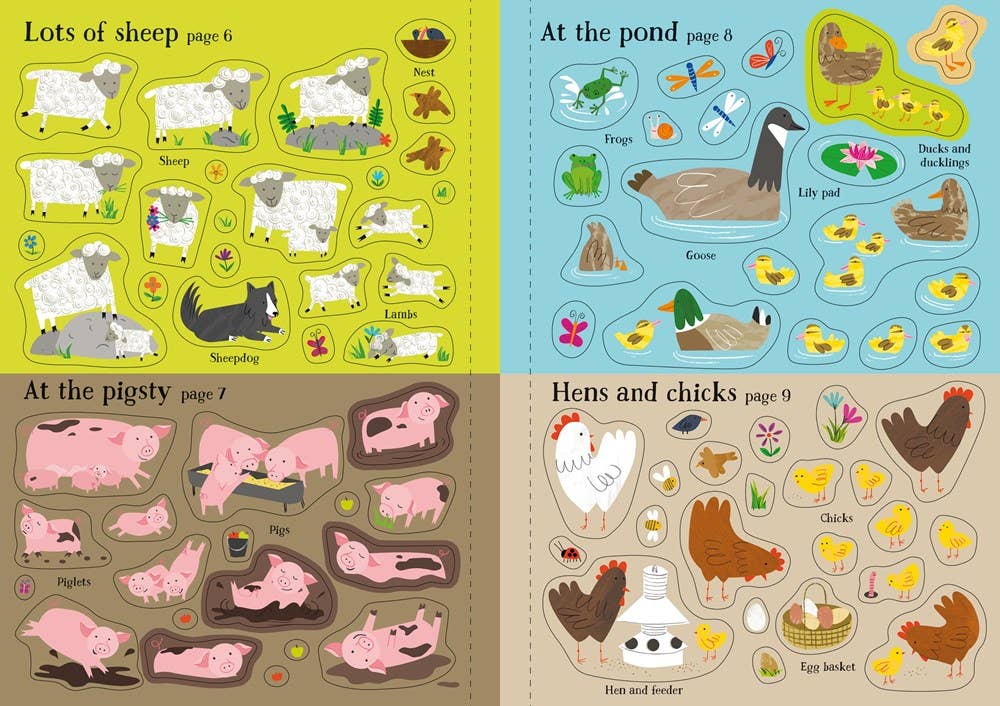 Little First Stickers Farm : Usborne