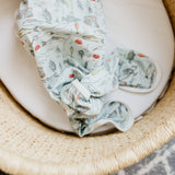Copper Pearl Newborn Knotted Gown - Trout