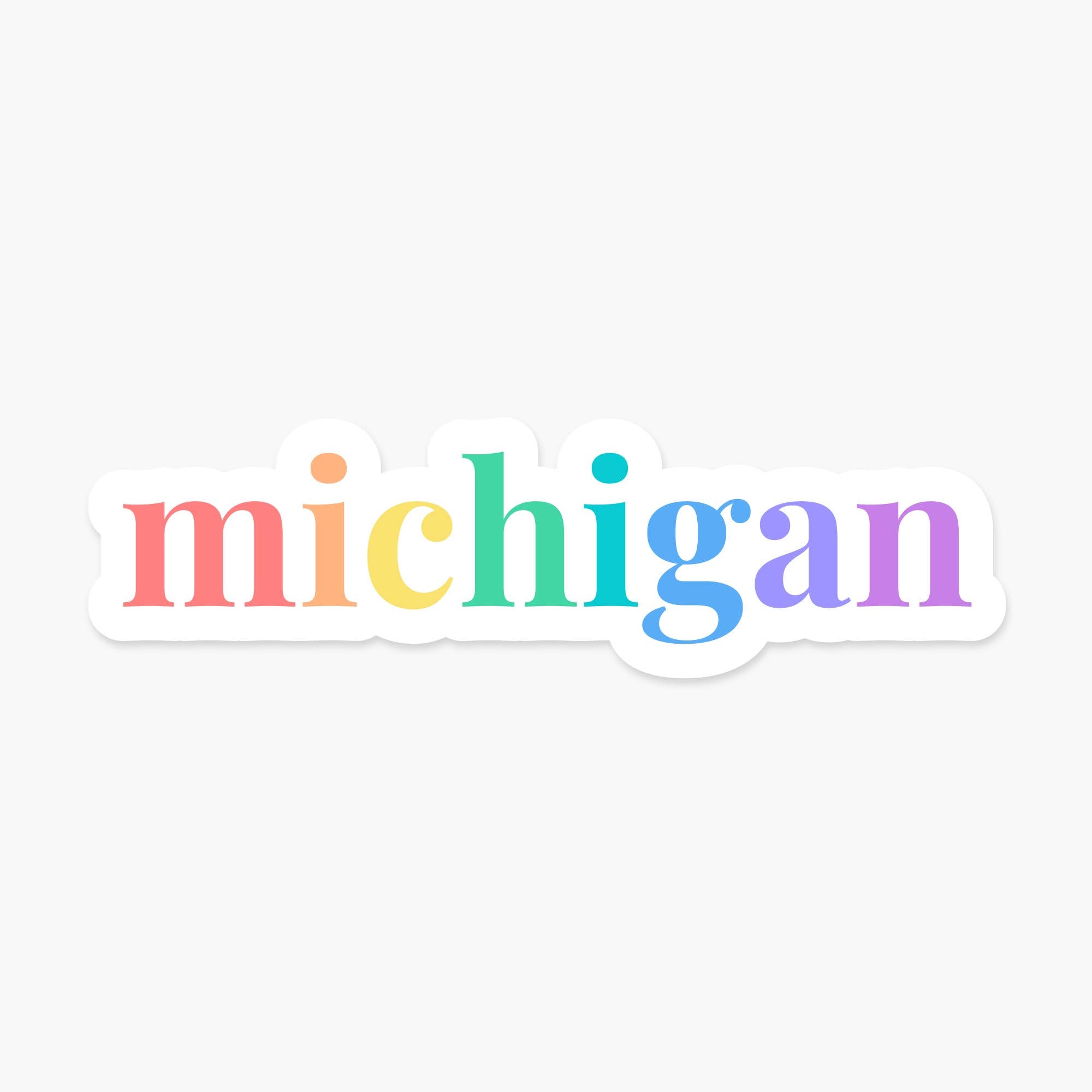 Michigan US State 3.3 x 1 in - Everyday Sticker