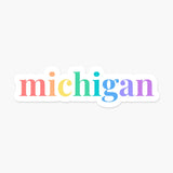 Michigan US State 3.3 x 1 in - Everyday Sticker