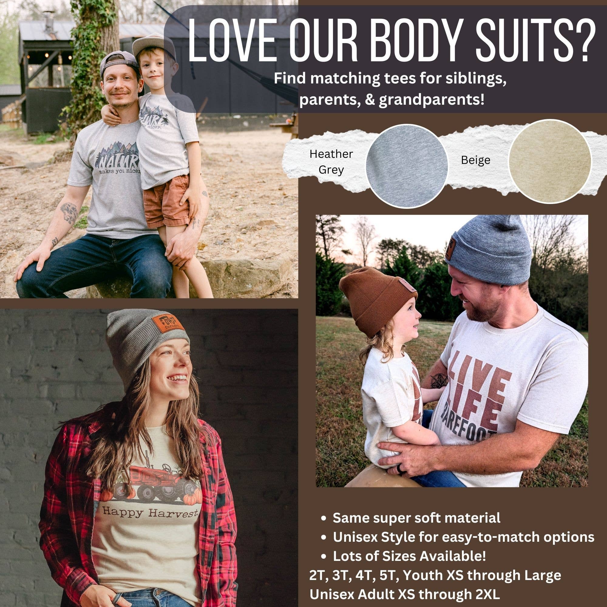 Farmers Growing America Green Tractor Bodysuit