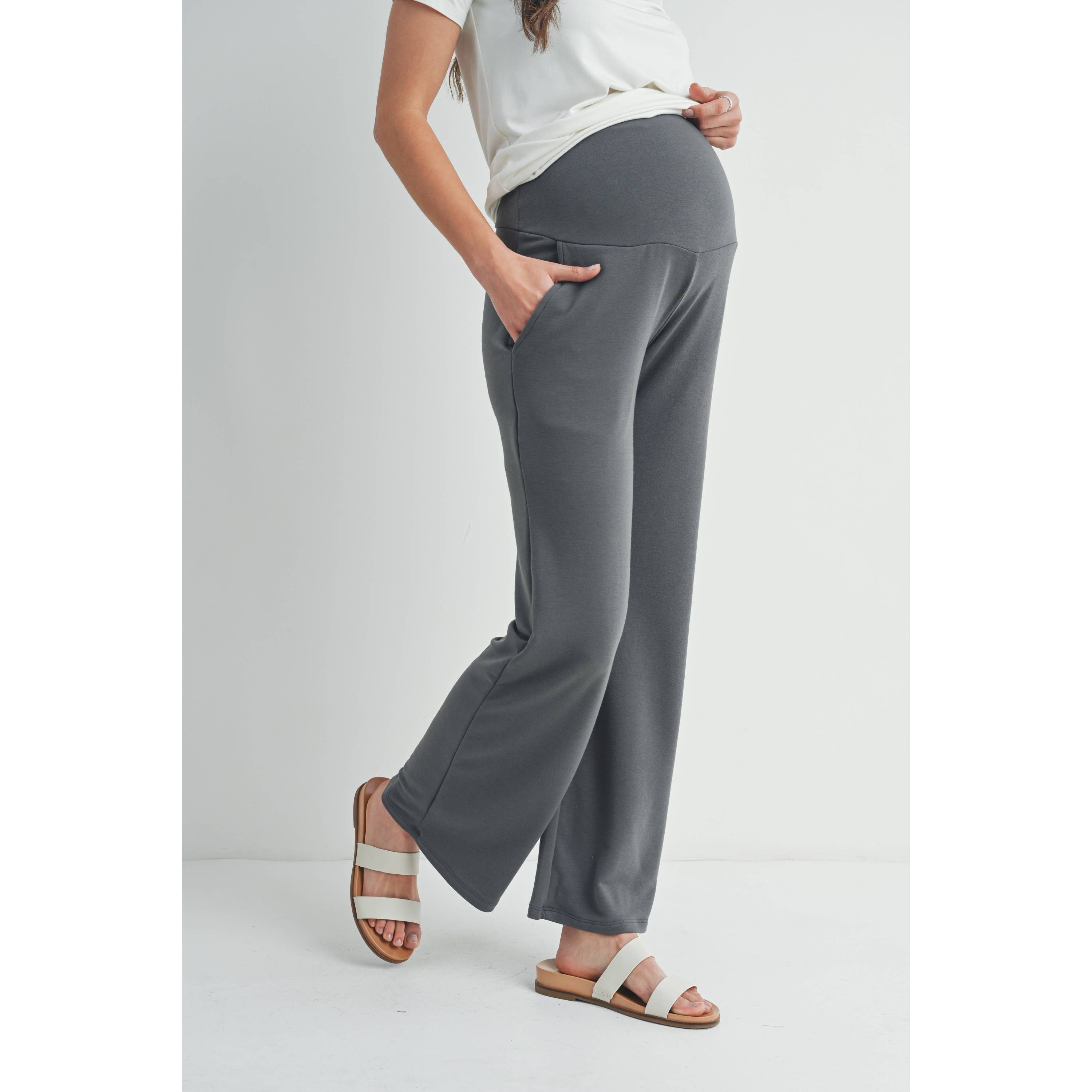 Straight Leg Maternity Terry Lounge Pants
