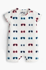 Slub Shorty Romper_Patriotic Sunglasses