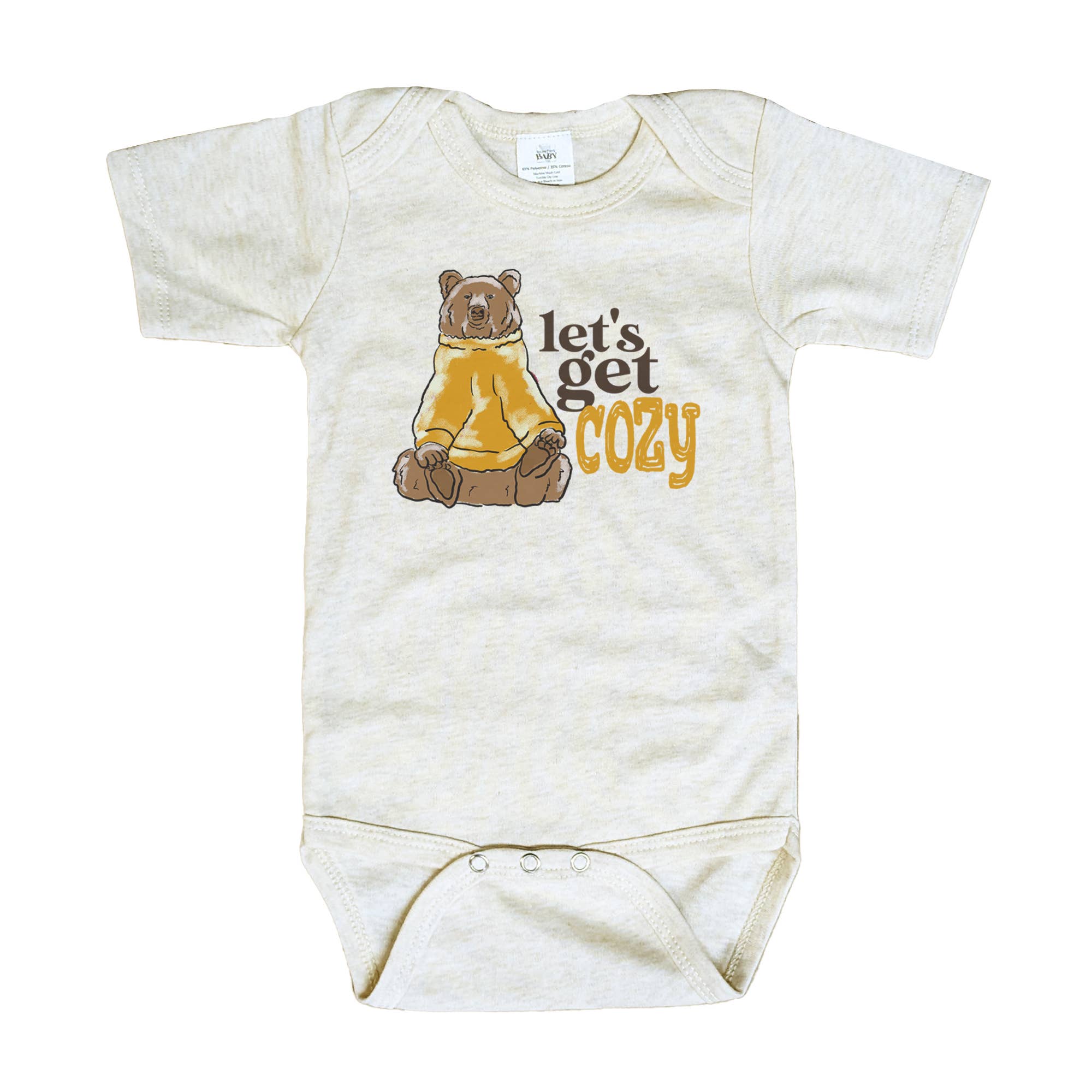 "Let's get cozy" Woodland Bear Soft Winter Baby Clothing