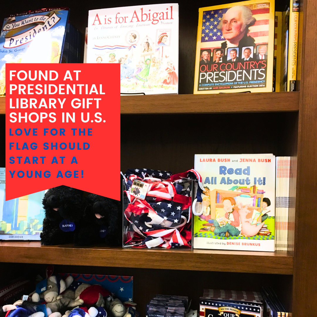 USA Flag Military Taggy Comfort Crinkle Tag Square Toy