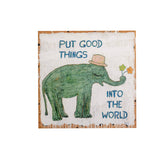 Good Things Elephant Art Poster