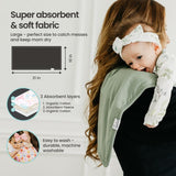 Copper Pearl Premium Baby Burp Cloths - 3-Pack Large Cotton Burp Cloths