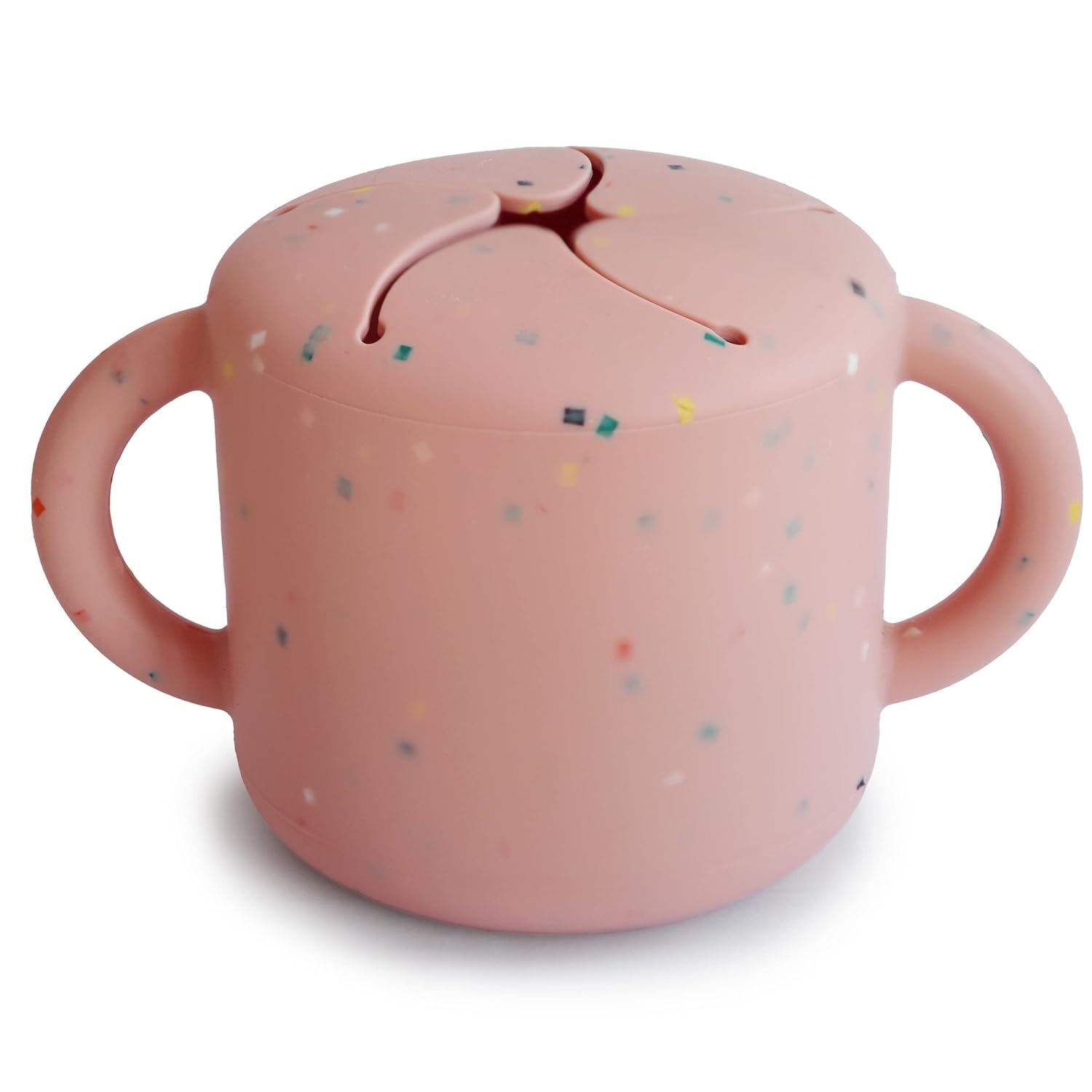 Mushie Silicone Snack Cup | Spill Proof Food Container for Toddler and Baby