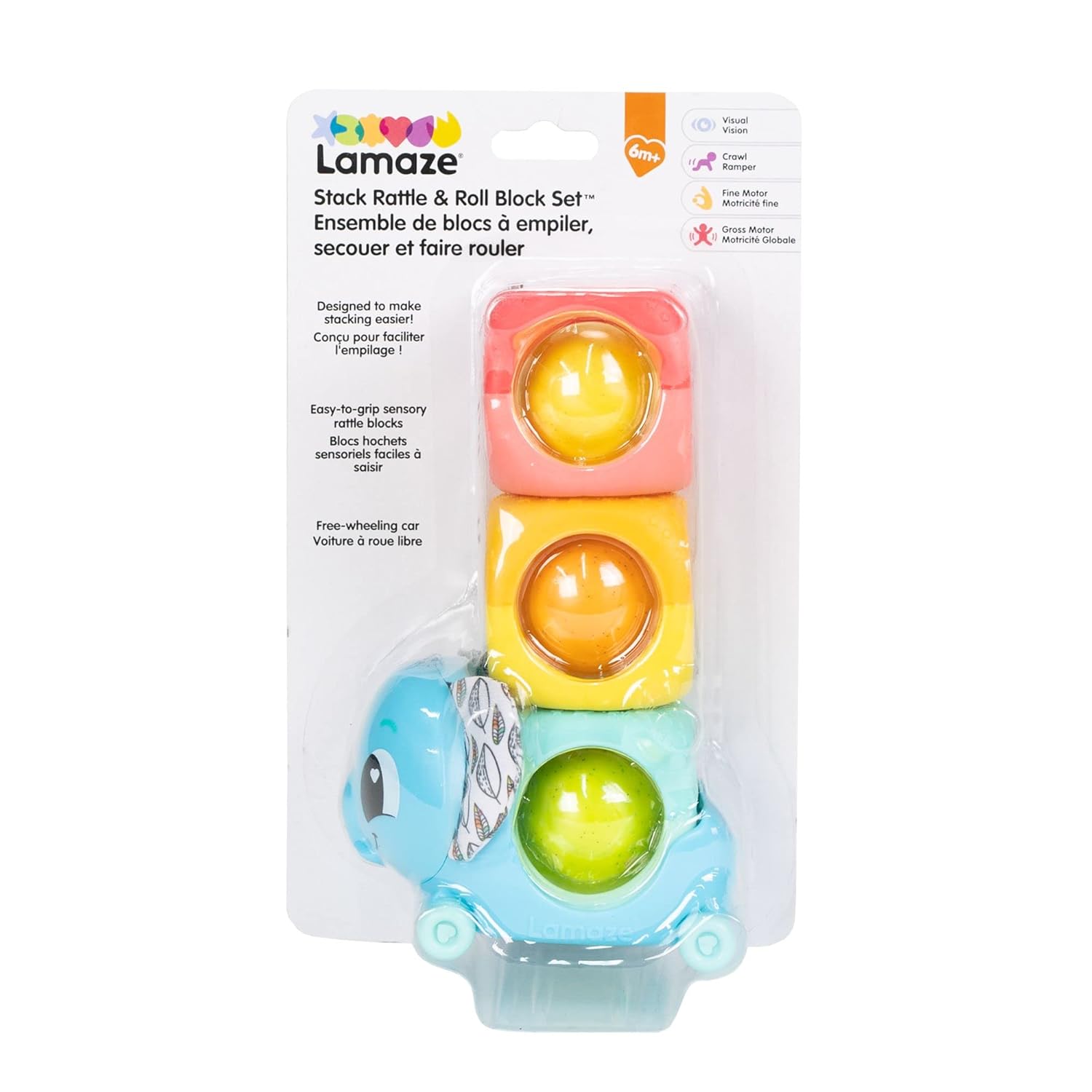 Lamaze Stack, Rattle & Roll Blocks