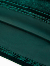 Rylee Faith Designs - Christmas Dark Green Velvet Girls Dress