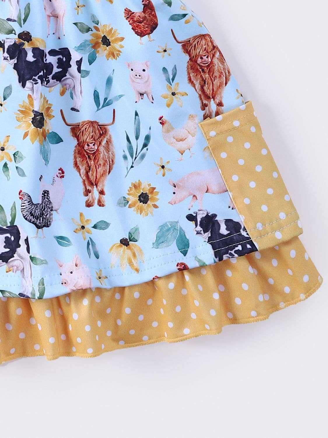 Aqua Farm Daisy Girls Dress
