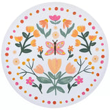 Butterfly & Florals Canvas Wall Decor