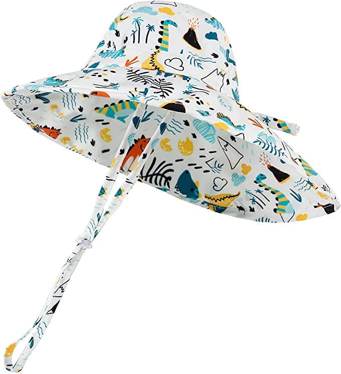 Infant/Toddler Patterned Bucket Hat - Dinosaurs & Volcanoes