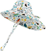 Infant/Toddler Patterned Bucket Hat - Dinosaurs & Volcanoes