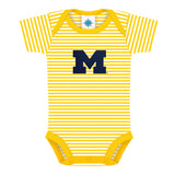 Michigan Wolverines Striped Infant Bodysuit