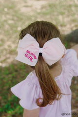 Birthday girl pink bow