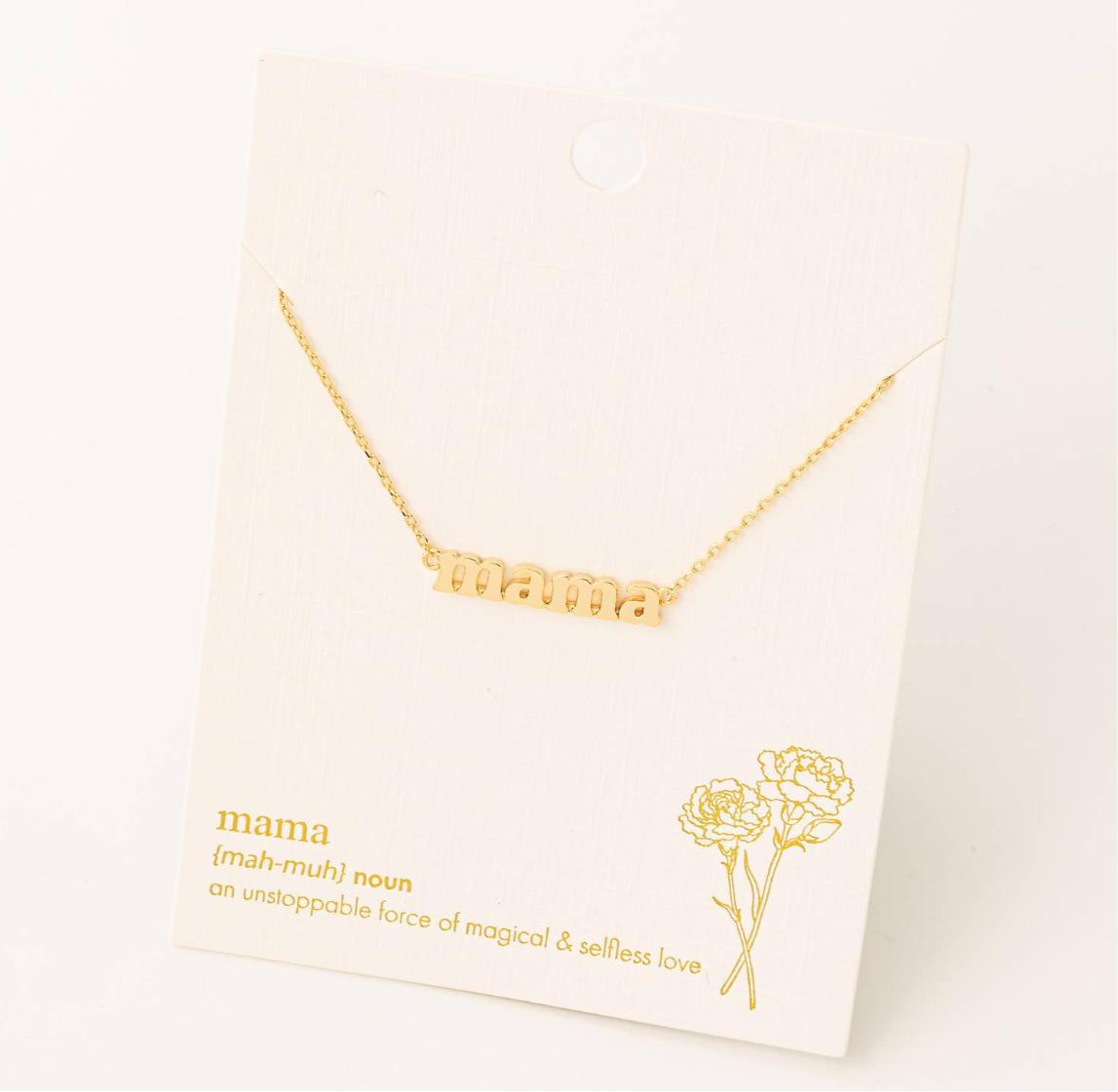 Dainty Mama Pendant Necklace