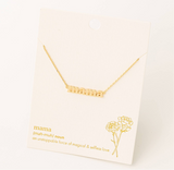 Dainty Mama Pendant Necklace